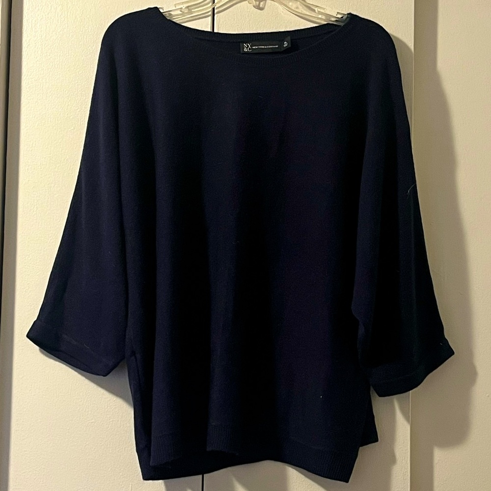 Navy New York & Co. Sweater